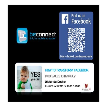 How transform Facebook into sales channel ?