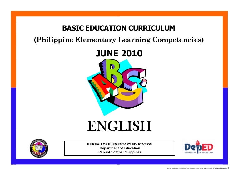 LEARNING COMPETENCIES GRADE 2