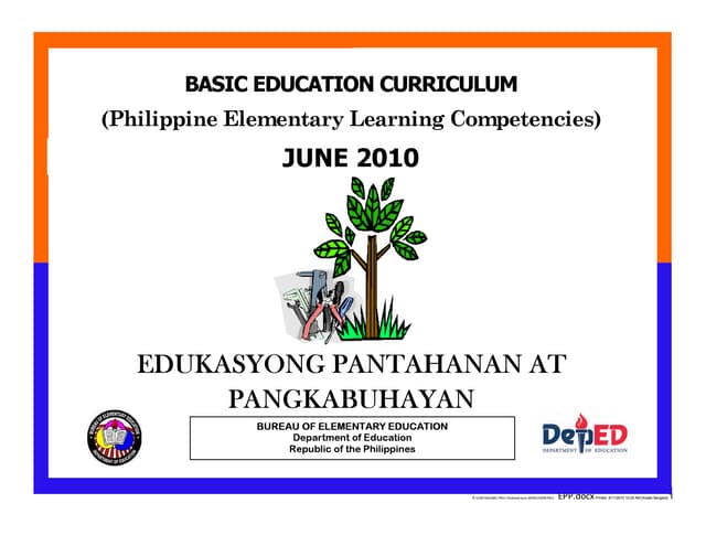 LEARNING COMPETENCIES GRADE 2010 epp