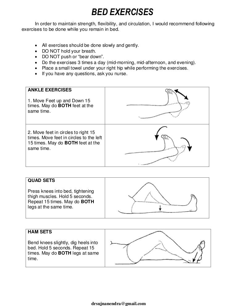 Bed exercises (english)