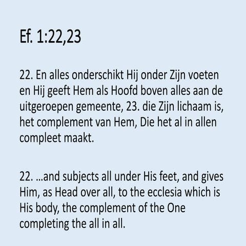 Bediening voor eonen