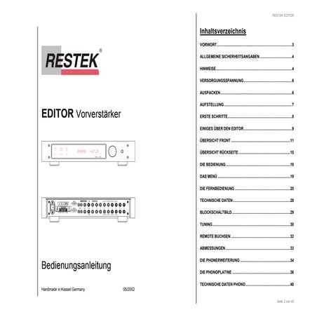Produktblatt RESTEK EDAB Tuner | PDF