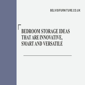 Bedroom storage ideas that are smart, ingenious and versatile 