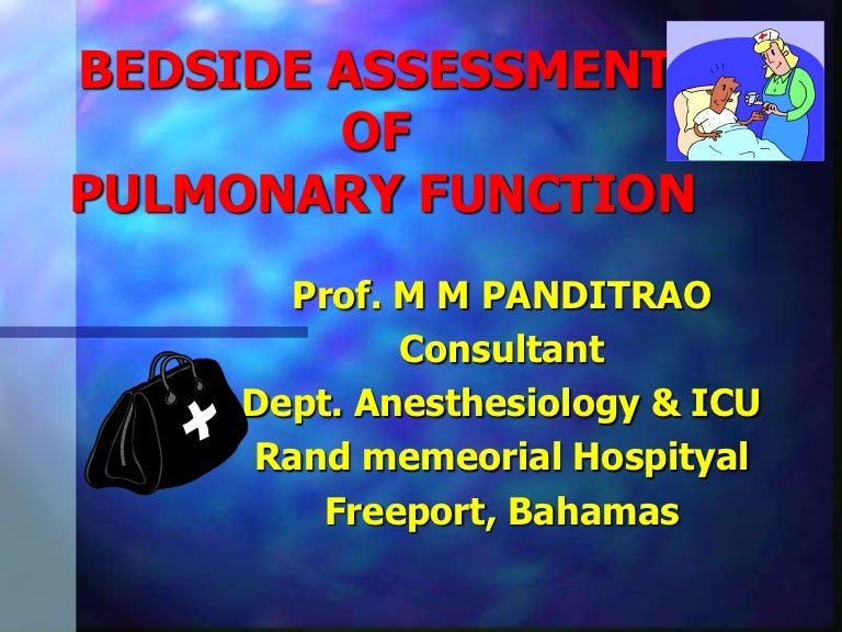 Download Bedside Pulmonary Function Tests Pdf