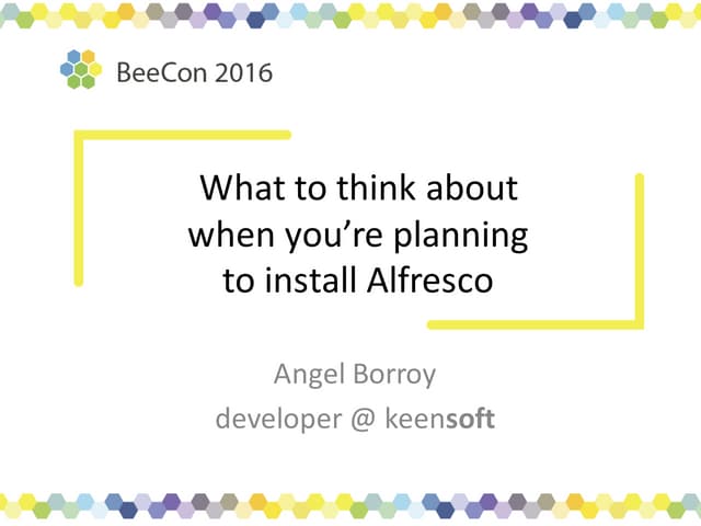 Bee con2016 presentation_20160125004_installing
