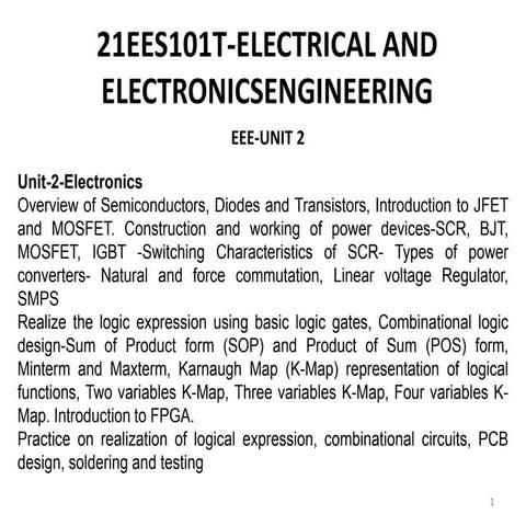 Electronics Engineering Diode , Transistor ,BJT
