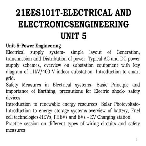 Basic electrical and electronics engineering