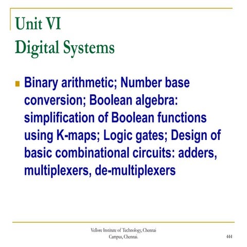 BEEE 102L LECTURE NOTES -Boolean , Gates,Multiplexer