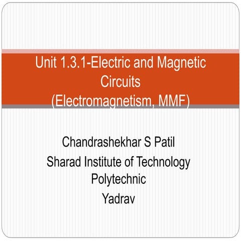Bee(electromagnetism and mmf)  lecture 3
