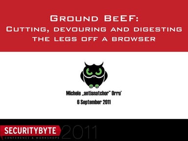 Be ef presentation-securitybyte2011-michele_orru