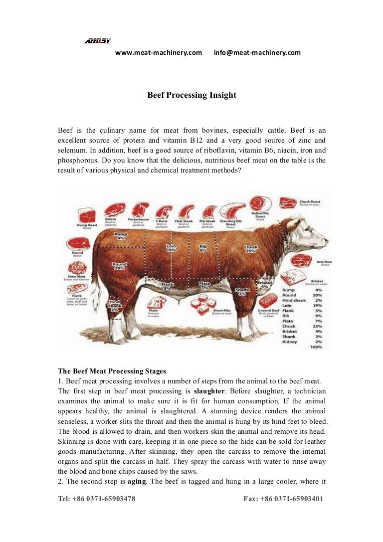 Beef processing insight