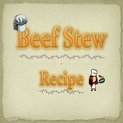 Beef Stew Recipe