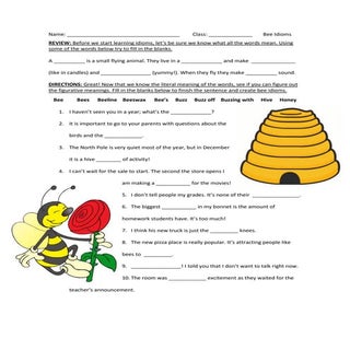 Bee Idioms