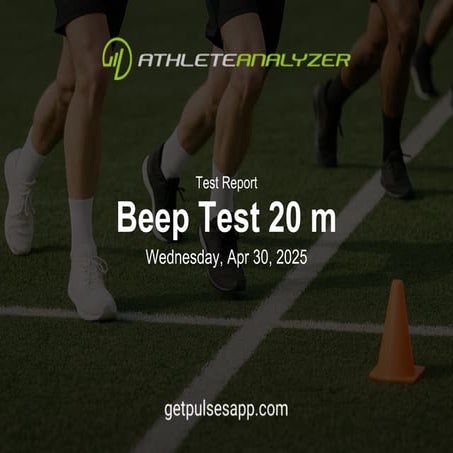 Beep Test Team Result Report from Pulses App | PDF