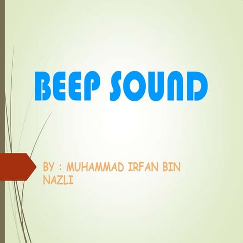 Beep sound