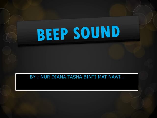 Beep sound