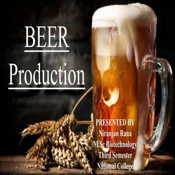 Beer production