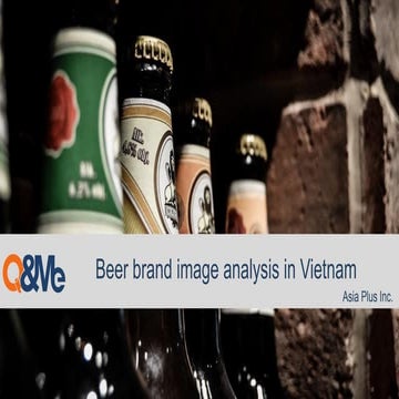 Beer brand image analysis in Vietnam