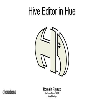 Beeswax Hive editor in Hue