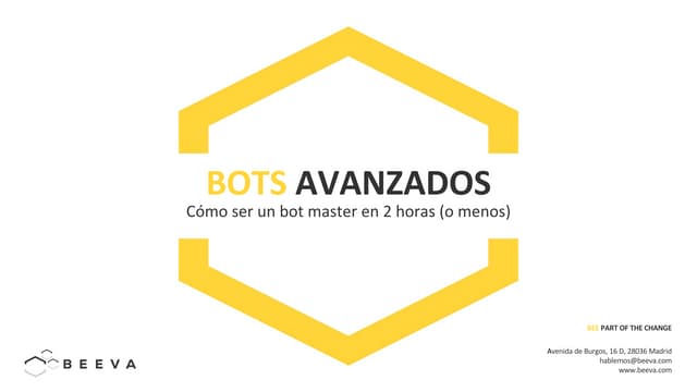 BEEVA | Crear bots avanzados