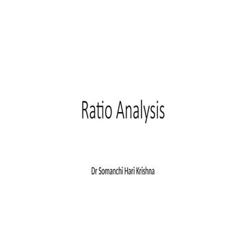 Ratio Analysis for b tech and b.comstudents