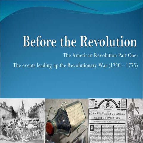 Before The Revolution - Part One