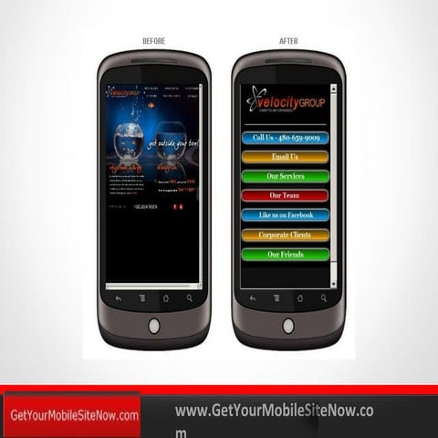 Compare Before and After Mobile Websites