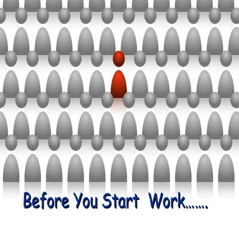 Before you start work today....