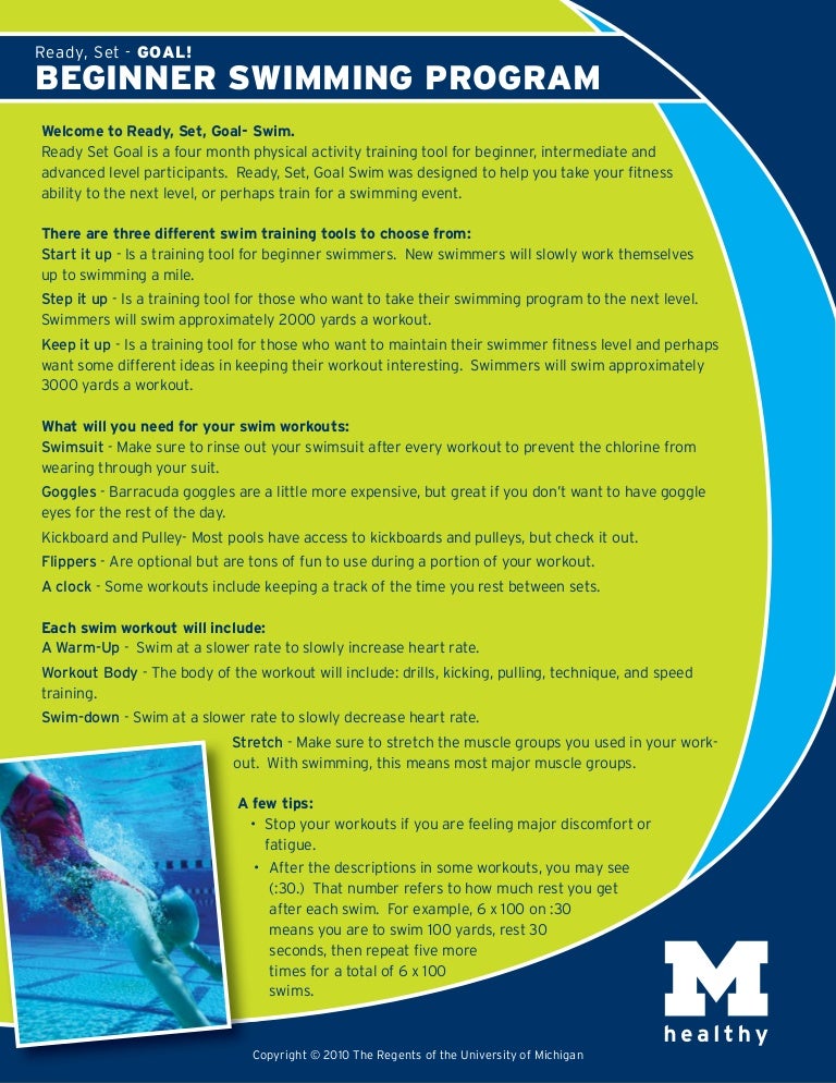 Beginner Swimming Training