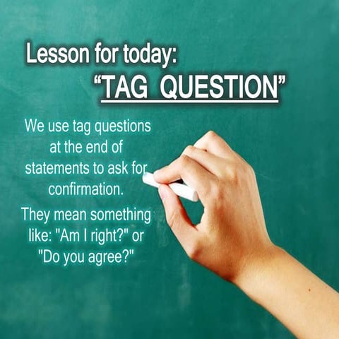 English Material for Beginners: Tag Questions 