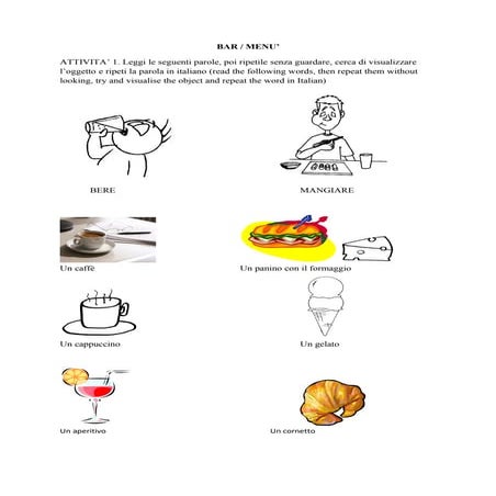 Learn how to order food/drink in Italian | DOC