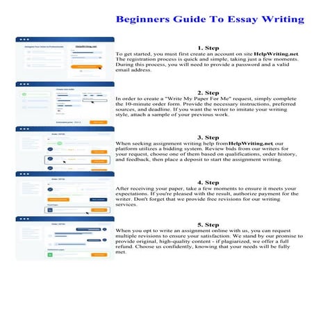 Beginners Guide To Essay Writing
