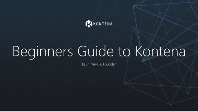 Beginners Guide to Kontena