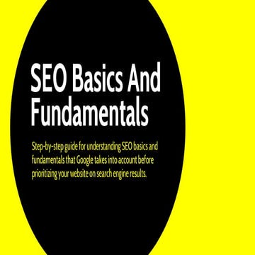 Beginner's Guide To SEO Basics In 2017
