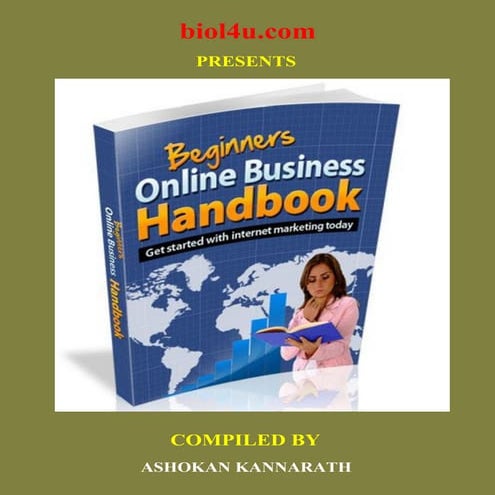 Beginners online business handbook new | PDF