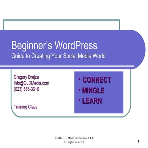 Beginner's WordPress