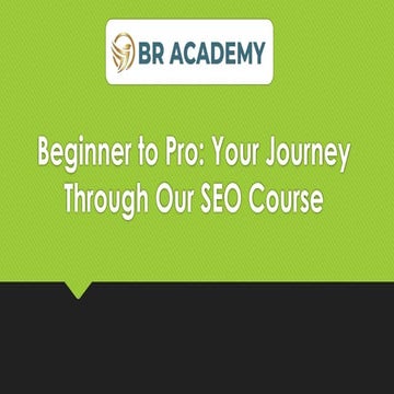 Beginner to Pro: Your Journey Through Our SEO Course