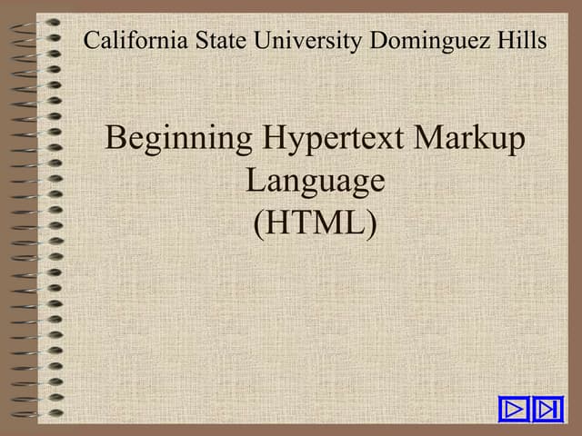 Beginning  html