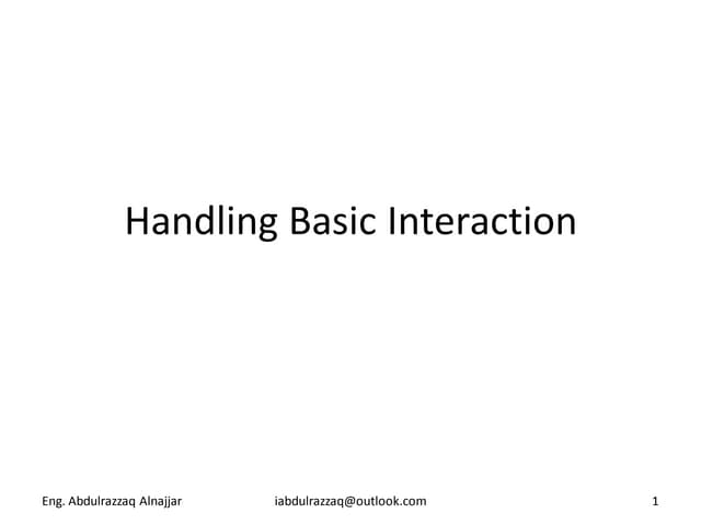 Beginning iOS6 Development CH03 Handlling Basic Interaction