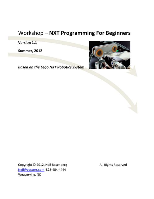 Beginning nxt programming_workshop in Computer education robotics whoevgjvvvv...