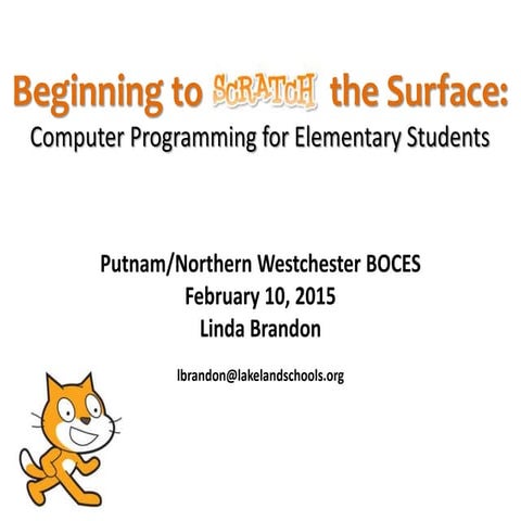 Beginning to Scratch the Surface: Computer Programming for Elementary Students