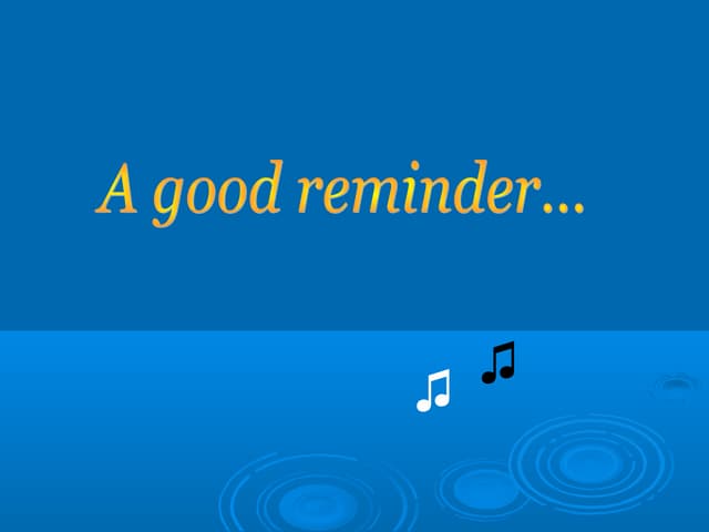 Be grateful 