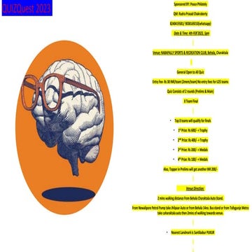 General Quiz by Rudra Chakraborty (Quiz Quest)