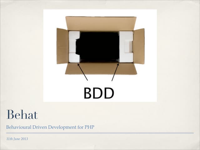 Behat - Drupal Yorkshire