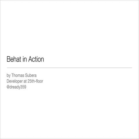 Behat in Action | PDF