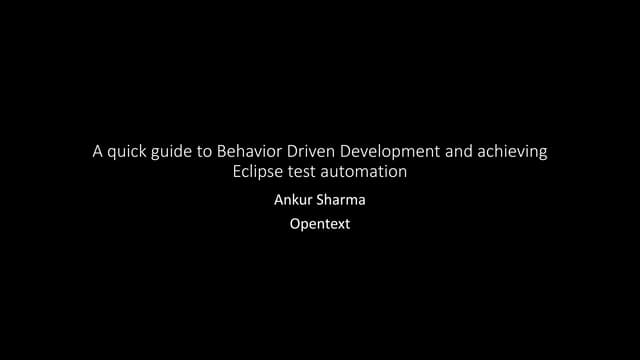 Please Behave Yourself: BDD and automating Eclipse RCP applications using JBe...
