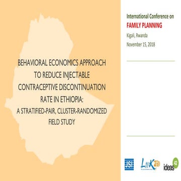 Behavioral economics approach to reduce injectable contraceptive discontinuat...