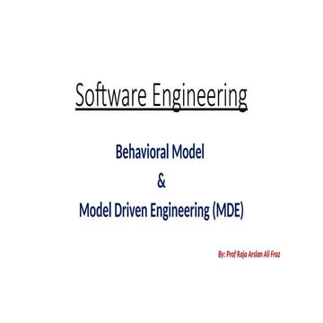 Comprehensive Guide to Behavioral Models and Model-Driven Engineering ...