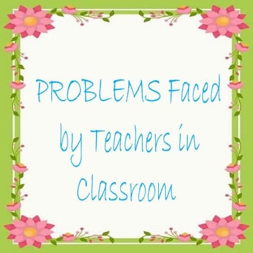 BEHAVIORAL PROBLEMS ENCOUNTERED BY TEACHER IN THE CLASSROOM.pptx