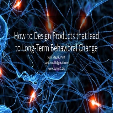 Designing Products for Long-Term Behavior Change